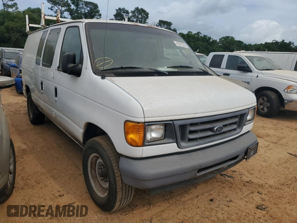 2007 Ford Econoline Cargo Commercial with VIN 1FTNE14W97DB31636, listed as a Copart auction lot 52639435 with Not Provided miles and Clean Title. Bid and sale history available at DreamBid. Image 4.