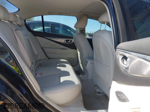 2015 Infiniti Q50 Premium with VIN JN1BV7AR2FM396677, listed as a IAAI auction lot 42017514 with 98,967 mi miles. Bid and sale history available at carsss.com. Image 8.