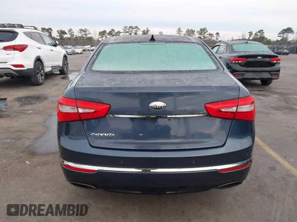 2014 Kia Cadenza Premium with VIN KNALN4D70E5122510, listed as a IAAI auction lot 41397287 with 91,130 mi miles. Bid and sale history available at carsss.com. Image 16.