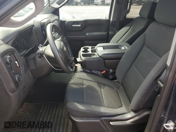 2021 Chevrolet Silverado 1500 Custom with VIN 3GCPYBEH8MG162087, listed as a Copart auction lot 59686794 with 29,248 mi miles and Salvage Title. Bid and sale history available at DreamBid. Image 7.