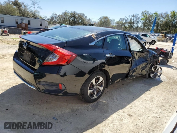 2019 Honda Civic Sedan LX with VIN 19XFC2F67KE045391, listed as a Copart auction lot 48737495 with 85,472 mi miles and Non Repairable. Bid and sale history available at carsss.com. Image 3.