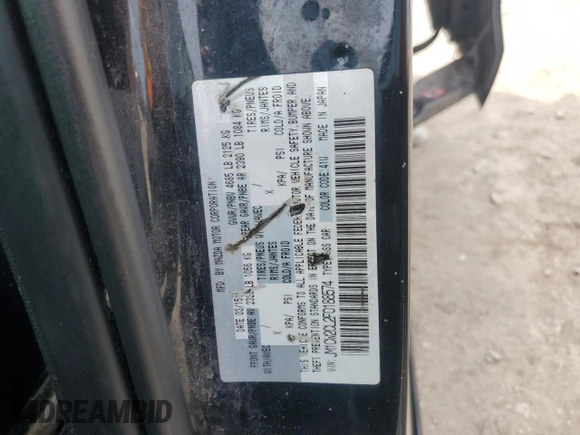 2015 Mazda 5 Touring with VIN JM1CW2CL2F0188574, listed as a Copart auction lot 53314305 with 138,731 mi miles and Salvage title. Bid and sale history available at DreamBid. Image 13.