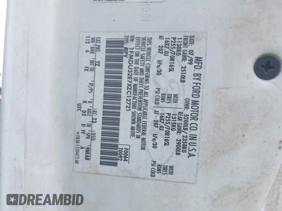 1999 Ford Explorer XL с VIN 1FMDU32E7XZC12721, выставлен на аукционе IAAI как лот 42093767 с пробегом 229 671 миль миль и . История ставок и продаж доступна на DreamBid. Изображение 9.