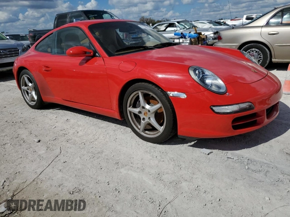 2007 Porsche 911 Carrera with VIN WP0AA29957S710251, listed as a Copart auction lot 77589144 with 0 mi miles and Salvage Title. Bid and sale history available at carsss.com. Image 4.