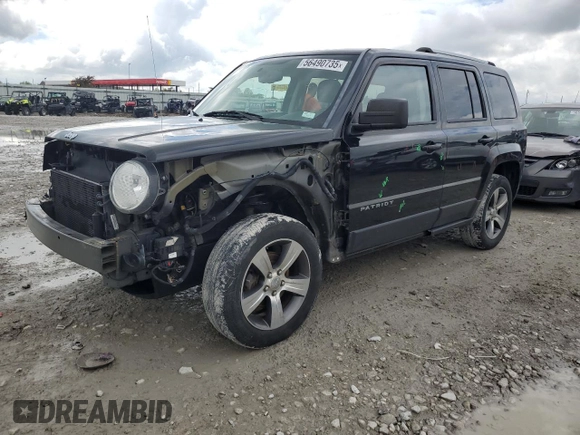 2016 Jeep Patriot Latitude with VIN 1C4NJRFB0GD586153, listed as a Copart auction lot 56490735 with 133,543 mi miles and Salvage title. Bid and sale history available at DreamBid. Image 1.