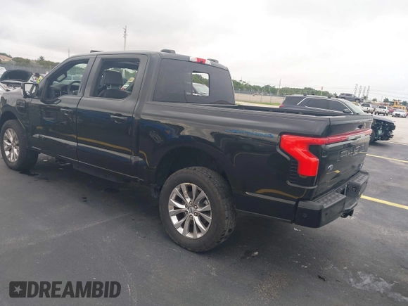 2023 Ford F-150 Lightning Pro with VIN 1FT6W1EV3PWG08587, listed as a IAAI auction lot 42418036 with Not provided miles and . Bid and sale history available at DreamBid. Image 3.