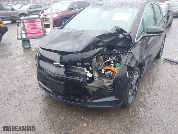 2023 Chevrolet Bolt EV 2LT with VIN 1G1FX6S02P4155876, listed as a IAAI auction lot 41175436 with 27,816 mi miles. Bid and sale history available at carsss.com. Image 6.