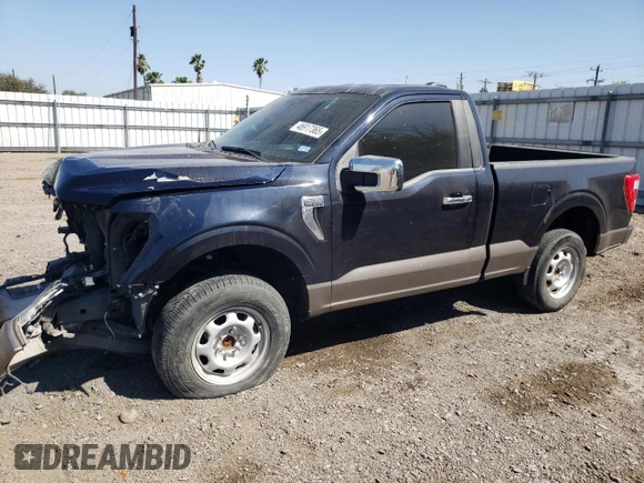 2023 Ford F-150 XL with VIN 1FTMF1C50PKD98385, listed as a Copart auction lot 46917365 with 18,315 mi miles and Salvage Title. Bid and sale history available at carsss.com. Image 1.