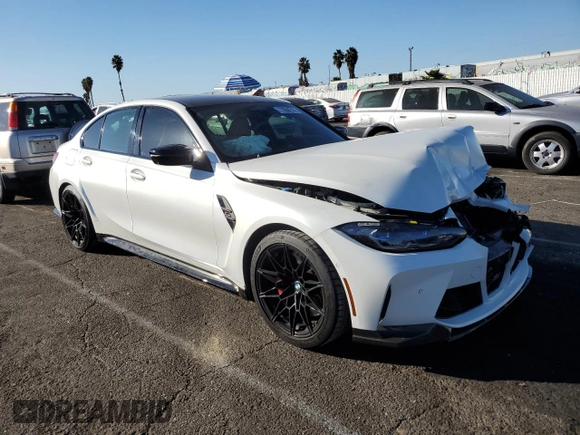 2022 BMW M3 Competition z VIN WBS33AY03NFL72105, wystawiony jako Copart lot #77904214 z przebiegiem 35 387 mil mil oraz Szkoda całkowita • Salvage title. Historia ofert i sprzedaży dostępna na DreamBid. Obrazek 4.