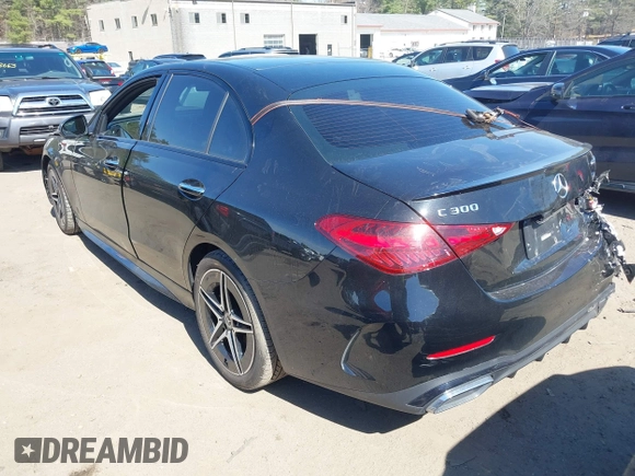 2023 Mercedes-Benz C 300 with VIN W1KAF4HB3PR104736, listed as a IAAI auction lot 42047876 with 17,018 mi miles and . Bid and sale history available at DreamBid. Image 3.