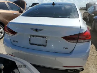 2018 Genesis G80 5.0L Ultimate with VIN KMHGN4JF5JU240578, listed as a Copart auction lot 76114604 with 0 mi miles and Non Repairable. Bid and sale history available at carsss.com. Image 6.