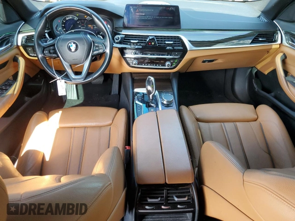 2018 BMW 5 Series 530e with VIN WBAJA9C58JG623272, listed as a Copart auction lot 56297454 with 76,161 mi miles and Non repairable. Bid and sale history available at DreamBid. Image 8.