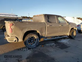 2021 Chevrolet Silverado 1500 RST with VIN 3GCUYEED0MG395057, listed as a Copart auction lot 45287335 with 52,874 mi miles and Salvage Title. Bid and sale history available at carsss.com. Image 3.