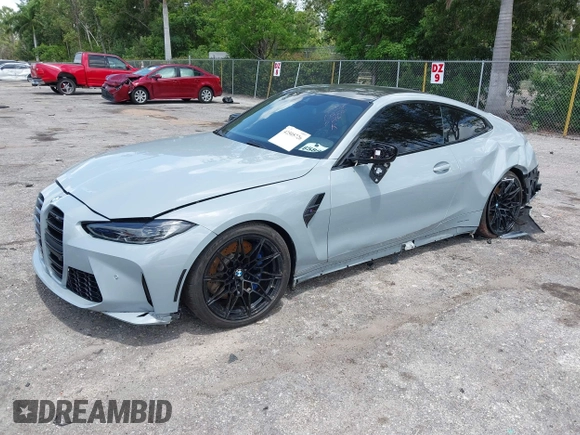 2022 BMW M4 Competition xDrive z VIN WBS43AZ04NCK16515, wystawiony jako IAAI lot #42505726 z przebiegiem Nie podano mil oraz . Historia ofert i sprzedaży dostępna na DreamBid. Obrazek 22.