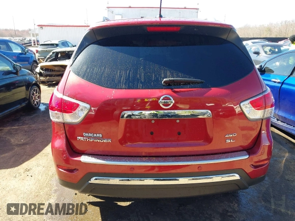2015 Nissan Pathfinder SL with VIN 5N1AR2MM3FC704182, listed as a IAAI auction lot 41822851 with 75,943 mi miles and . Bid and sale history available at DreamBid. Image 16.