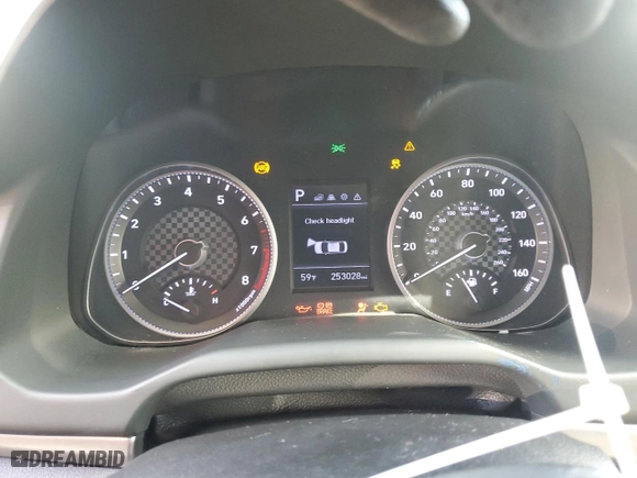 2020 Hyundai Elantra SEL with VIN 5NPD84LFXLH546149, listed as a Copart auction lot 44609215 with 253,028 mi miles and Salvage Title. Bid and sale history available at carsss.com. Image 9.