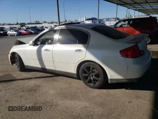 2003 Infiniti G35 w/Leather with VIN JNKCV51E73M001874, listed as a Copart auction lot 43723085 with Not Provided miles and Salvage Title. Bid and sale history available at carsss.com. Image 2.