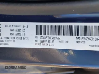 2014 Dodge Avenger SE z VIN 1C3CDZABXEN113507, wystawiony jako IAAI lot #40817289 z przebiegiem 133 034 mil mil oraz . Historia ofert i sprzedaży dostępna na DreamBid. Obrazek 9.