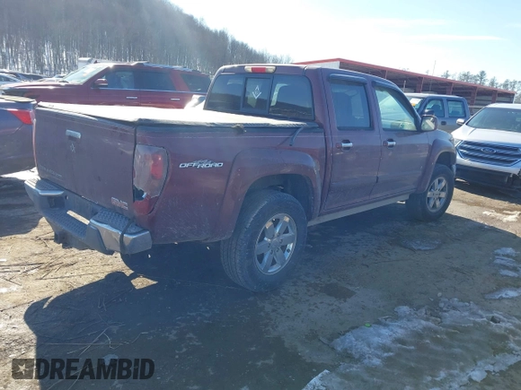 2009 GMC Canyon SLE1 with VIN 1GTDS13E898136772, listed as a IAAI auction lot 41406981 with 190,691 mi miles. Bid and sale history available at carsss.com. Image 4.