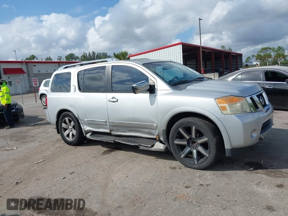 2011 Nissan Armada SV with VIN 5N1BA0ND4BN614763, listed as a IAAI auction lot 41590417 with 154,860 mi miles and . Bid and sale history available at DreamBid. Image 18.