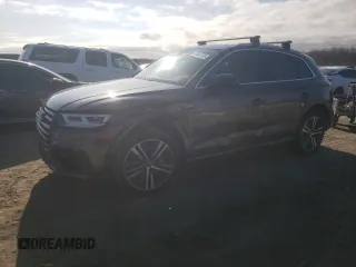 2020 Audi Q5 Premium Plus with VIN WA1E2AFY1L2049195, listed as a Copart auction lot 43846705 with 45,488 mi miles and Salvage title. Bid and sale history available at DreamBid. Image 1.