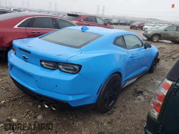 2022 Chevrolet Camaro ZL1 with VIN 1G1FJ1R69N0128290, listed as a Copart auction lot 86944954 with 6,478 mi miles and Salvage Title. Bid and sale history available at carsss.com. Image 3.