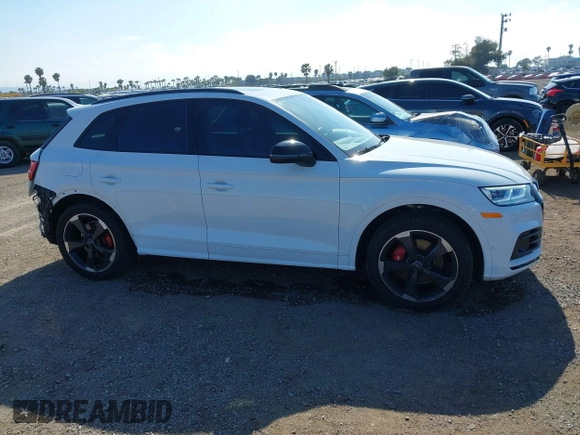 2019 Audi SQ5 Prestige with VIN WA1C4AFY4K2131017, listed as a IAAI auction lot 42024387 with 65,788 mi miles. Bid and sale history available at carsss.com. Image 14.