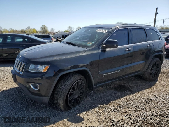 2014 Jeep Grand Cherokee Laredo with VIN 1C4RJFAG4EC210321, listed as a Copart auction lot 53574595 with 119,650 mi miles and Salvage Title. Bid and sale history available at DreamBid. Image 1.