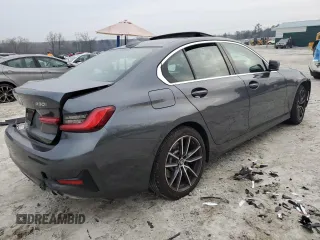 2020 BMW 3 Series 330i with VIN 3MW5R1J01L8B18727, listed as a Copart auction lot 48776375 with Not Provided miles and Salvage Title. Bid and sale history available at carsss.com. Image 3.