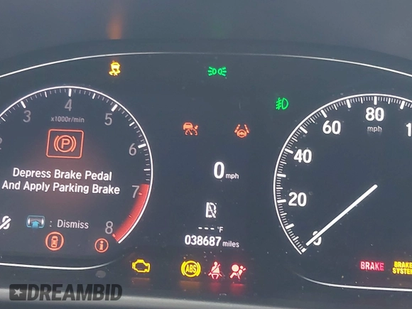 2021 Honda Accord Sport with VIN 1HGCV2F33MA002015, listed as a IAAI auction lot 41934218 with 38,687 mi miles and . Bid and sale history available at DreamBid. Image 7.