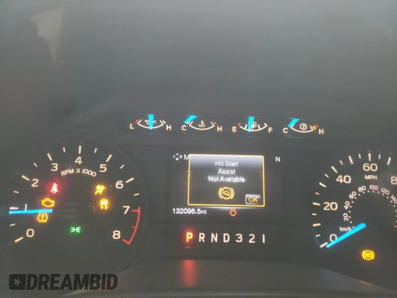 2015 Ford F-150 XL with VIN 1FTEX1C85FKF13167, listed as a Copart auction lot 34733242 with 132,096 mi miles and Salvage Title. Bid and sale history available at carsss.com. Image 8.