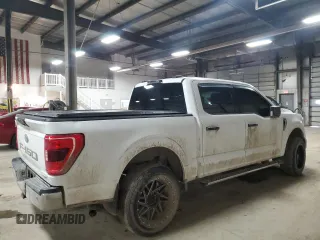 2021 Ford F-150 XL with VIN 1FTFW1E8XMFA35161, listed as a Copart auction lot 41602005 with 54,519 mi miles and Salvage Title. Bid and sale history available at carsss.com. Image 3.