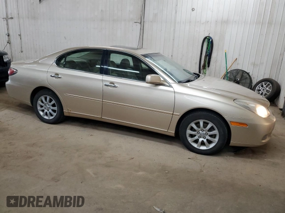 2003 Lexus ES 300 with VIN JTHBF30G430111210, listed as a Copart auction lot 52084595 with 152,667 mi miles and Clean Title. Bid and sale history available at DreamBid. Image 4.