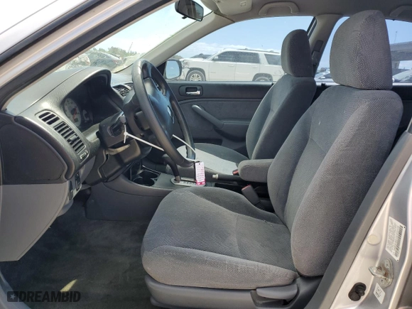 2002 Honda Civic LX with VIN 1HGES16512L072112, listed as a Copart auction lot 52714665 with 99,286 mi miles and Salvage Title. Bid and sale history available at carsss.com. Image 7.