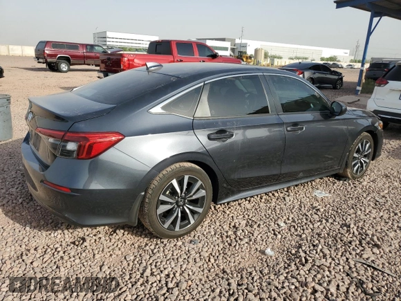 2023 Honda Civic EX with VIN 2HGFE1F7XPH317930, listed as a Copart auction lot 63257205 with 44,600 mi miles and Salvage title. Bid and sale history available at DreamBid. Image 3.
