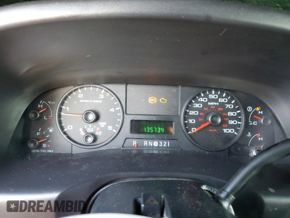 2005 Ford F-250 XL with VIN 1FTSW20P35EB27058, listed as a Copart auction lot 83815774 with 135,734 mi miles and Salvage Title. Bid and sale history available at DreamBid. Image 9.