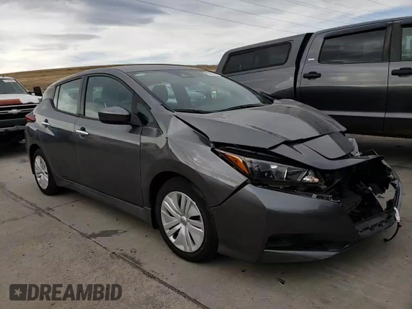 2025 Nissan LEAF S with VIN 1N4AZ1BV0SC561170, listed as a Copart auction lot 81486054 with 1,434 mi miles and Salvage Title. Bid and sale history available at carsss.com. Image 10.