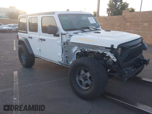 2020 Jeep Wrangler Unlimited Sport S z VIN 1C4HJXDG7LW201699, wystawiony jako IAAI lot #41651137 z przebiegiem 66 777 mil mil oraz . Historia ofert i sprzedaży dostępna na DreamBid. Obrazek 1.