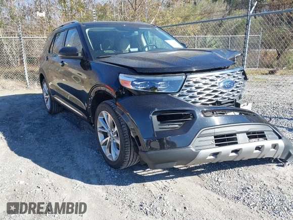 2021 Ford Explorer Platinum with VIN 1FM5K8HC8MGC50172, listed as a IAAI auction lot 41346866 with 59,704 mi miles. Bid and sale history available at carsss.com. Image 1.
