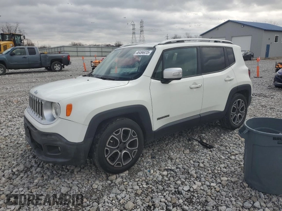 2015 Jeep Renegade Limited with VIN ZACCJADT7FPC13275, listed as a Copart auction lot 46494415 with 159,211 mi miles and Clean title. Bid and sale history available at DreamBid. Image 1.