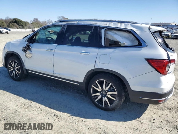 2021 Honda Pilot Touring 8-Passenger with VIN 5FNYF5H91MB015535, listed as a Copart auction lot 46845565 with 36,233 mi miles and Salvage Title. Bid and sale history available at DreamBid. Image 2.