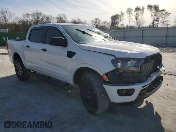 2021 Ford Ranger XL with VIN 1FTER4EHXMLD64674, listed as a Copart auction lot 88635385 with 42,582 mi miles and Salvage Title. Bid and sale history available at DreamBid. Image 4.
