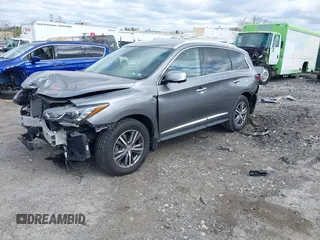 2020 Infiniti QX60 Luxe with VIN 5N1DL0MM1LC506649, listed as a IAAI auction lot 42040390 with 53,185 mi miles and . Bid and sale history available at DreamBid. Image 2.