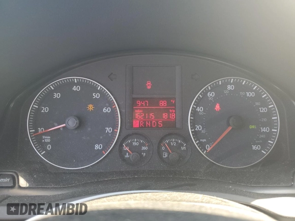 2007 Volkswagen Rabbit with VIN WVWBR71K97W084012, listed as a Copart auction lot 62156695 with 162,115 mi miles and Salvage title. Bid and sale history available at DreamBid. Image 9.