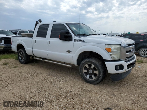 2015 Ford F-350 Platinum with VIN 1FT8W3BT2FEC37238, listed as a Copart auction lot 56101405 with Not provided miles and Clean title. Bid and sale history available at DreamBid. Image 4.