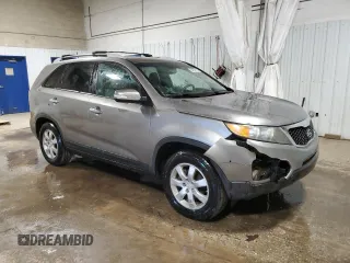 2012 Kia Sorento LX with VIN 5XYKT3A69CG205741, listed as a Copart auction lot 54657155 with 178,794 mi miles and Salvage Title. Bid and sale history available at DreamBid. Image 4.