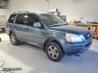 2005 Honda Pilot EX with VIN 5FNYF18425B059025, listed as a Copart auction lot 50590455 with 246,159 mi miles and Salvage Title. Bid and sale history available at carsss.com. Image 4.