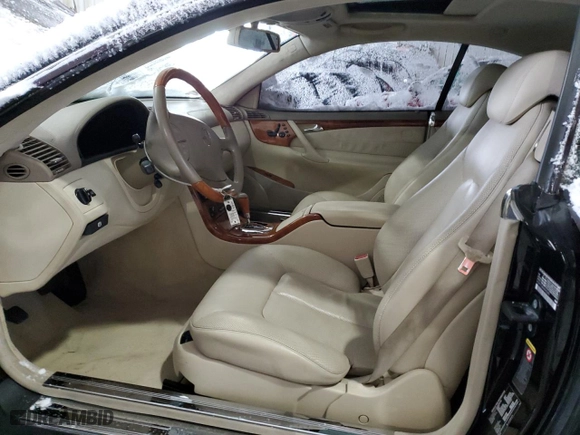 2004 Mercedes-Benz CL-Class with VIN WDBPJ75J84A042243, listed as a Copart auction lot 47954505 with 0 mi miles and Salvage Title. Bid and sale history available at carsss.com. Image 7.