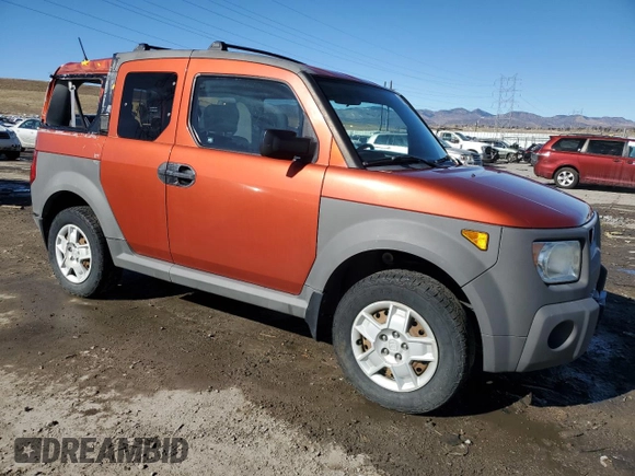 2005 Honda Element with VIN 5J6YH27395L015202, listed as a Copart auction lot 46863655 with 91,245 mi miles and Salvage Title. Bid and sale history available at DreamBid. Image 4.