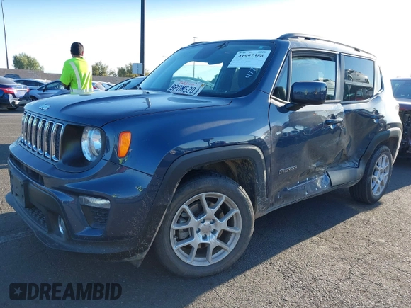2020 Jeep Renegade Latitude with VIN ZACNJABB4LPL04774, listed as a IAAI auction lot 41997386 with 59,985 mi miles. Bid and sale history available at carsss.com. Image 17.